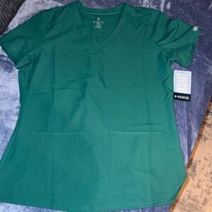 Med Couture Women's Teal Short Sleeve Top